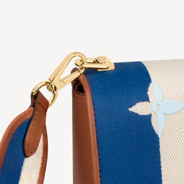 【ルイヴィトン】☆ショルダーバッグ ストライプスーパーコピー青☆M57659